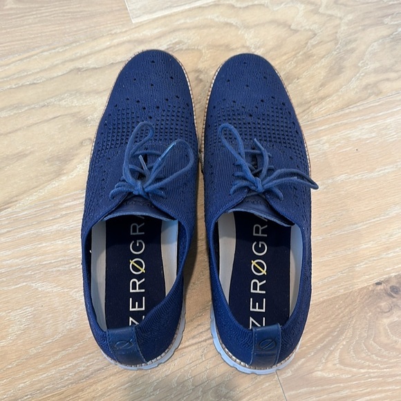 Cole Haan GrandPro Knit Runner Sneakers in Navy Blue Size 10.5 - Picture 5 of 8